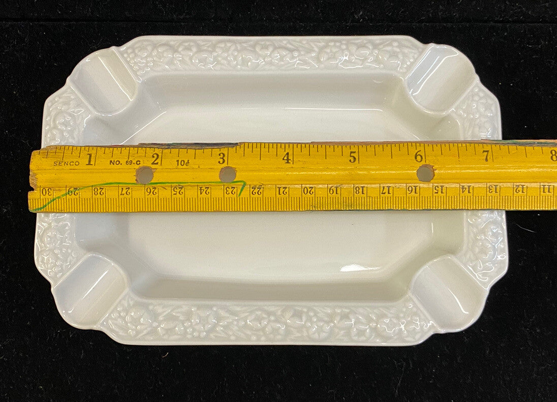 Rosenthal Maria White Classic Rose Set of 3 Stacking Ashtrays