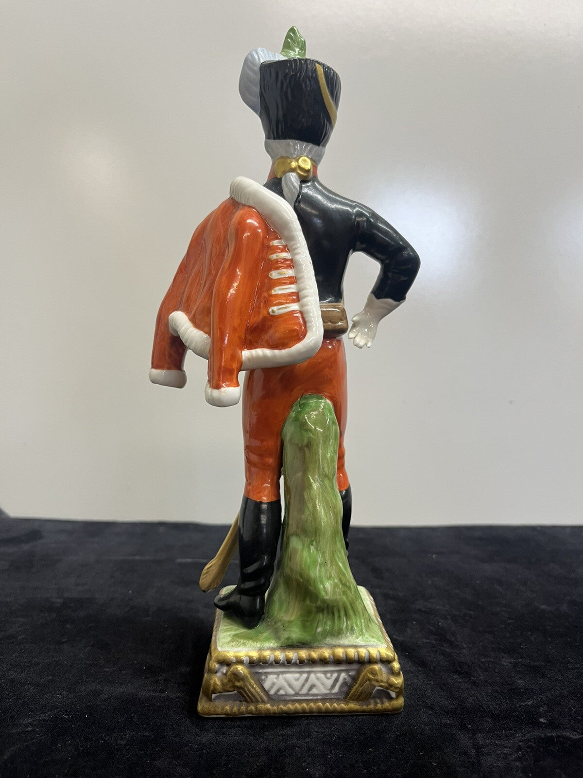 1853 Capodimonte Napoleonic Hussar 10" Tall