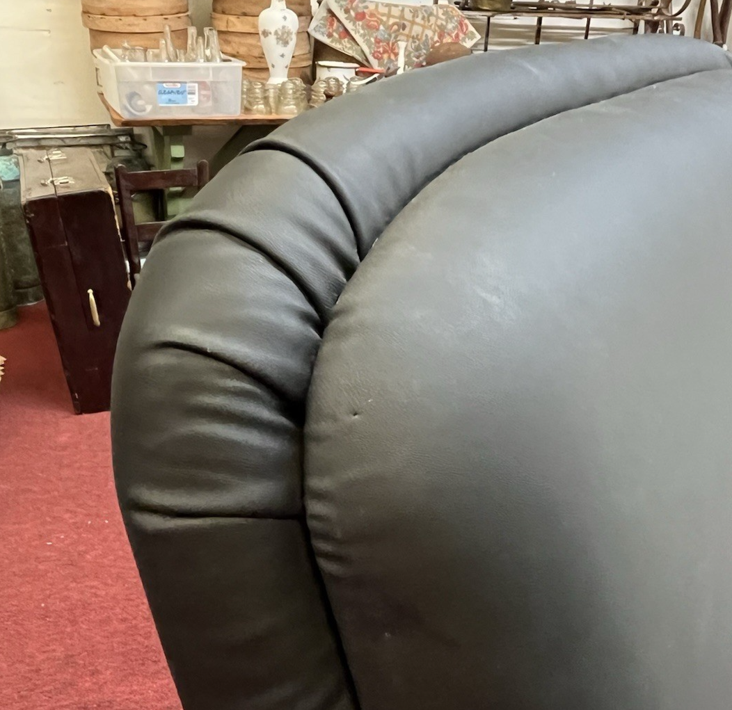 (2) MID-CENTURY MODERN STYLE UPHOLSTERED ROSEWOOD ARMCHAIRS