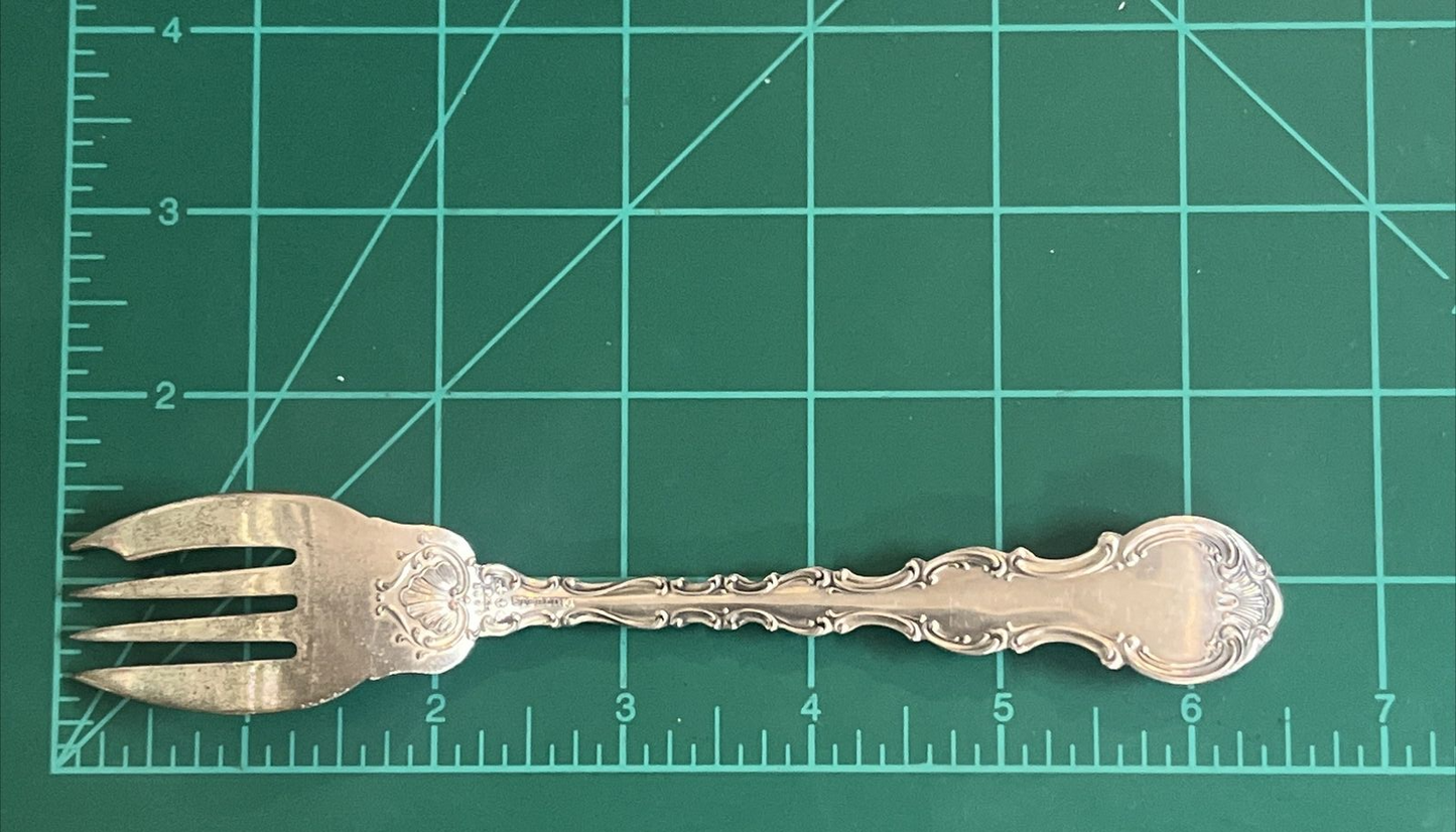 1x Gorham Sterling Strasbourg 1897 Salad Fork 6 3/4" OLD PATTERN Multiple Avail