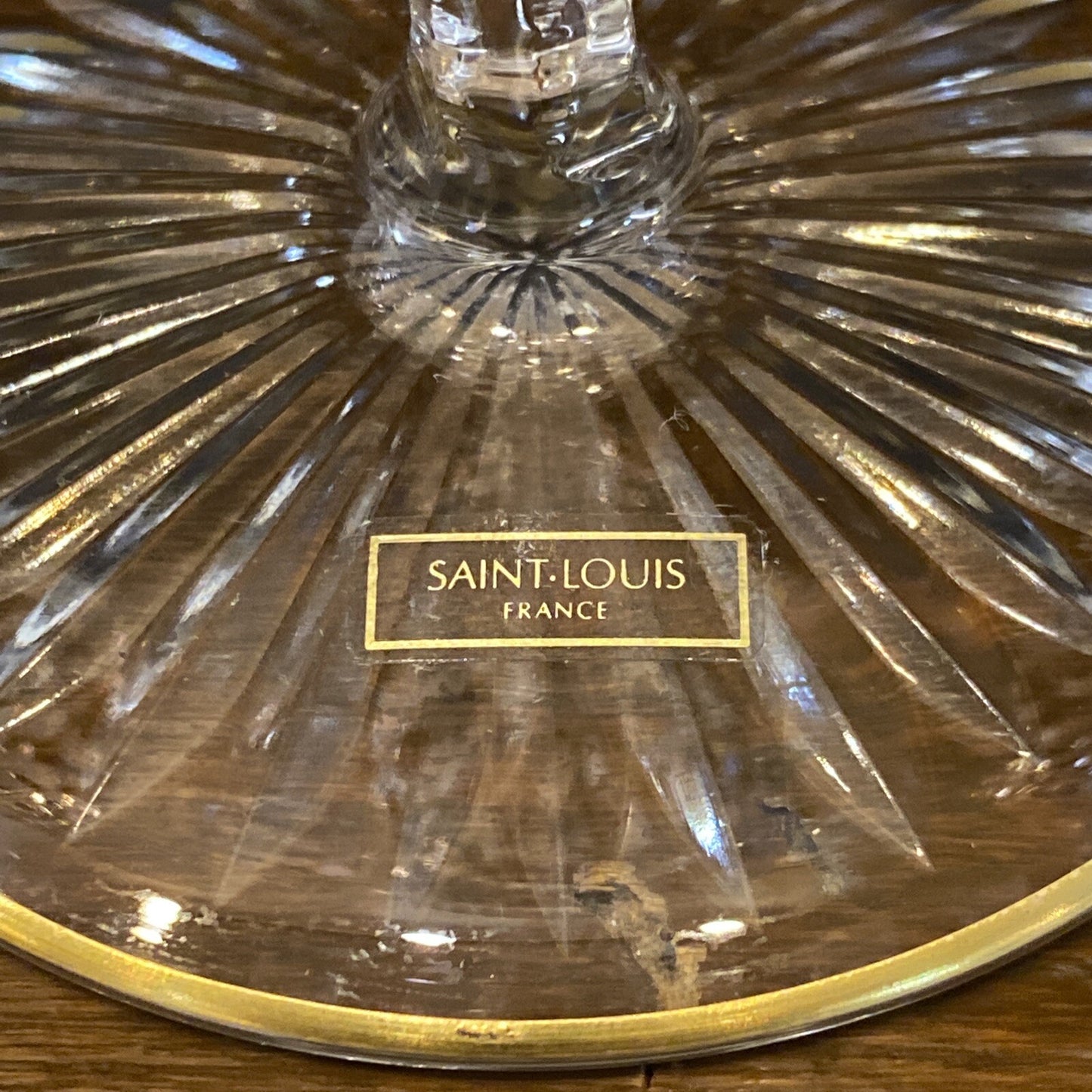 Saint Louis Apollo Gold Water  Goblets  Set of 3 BH306