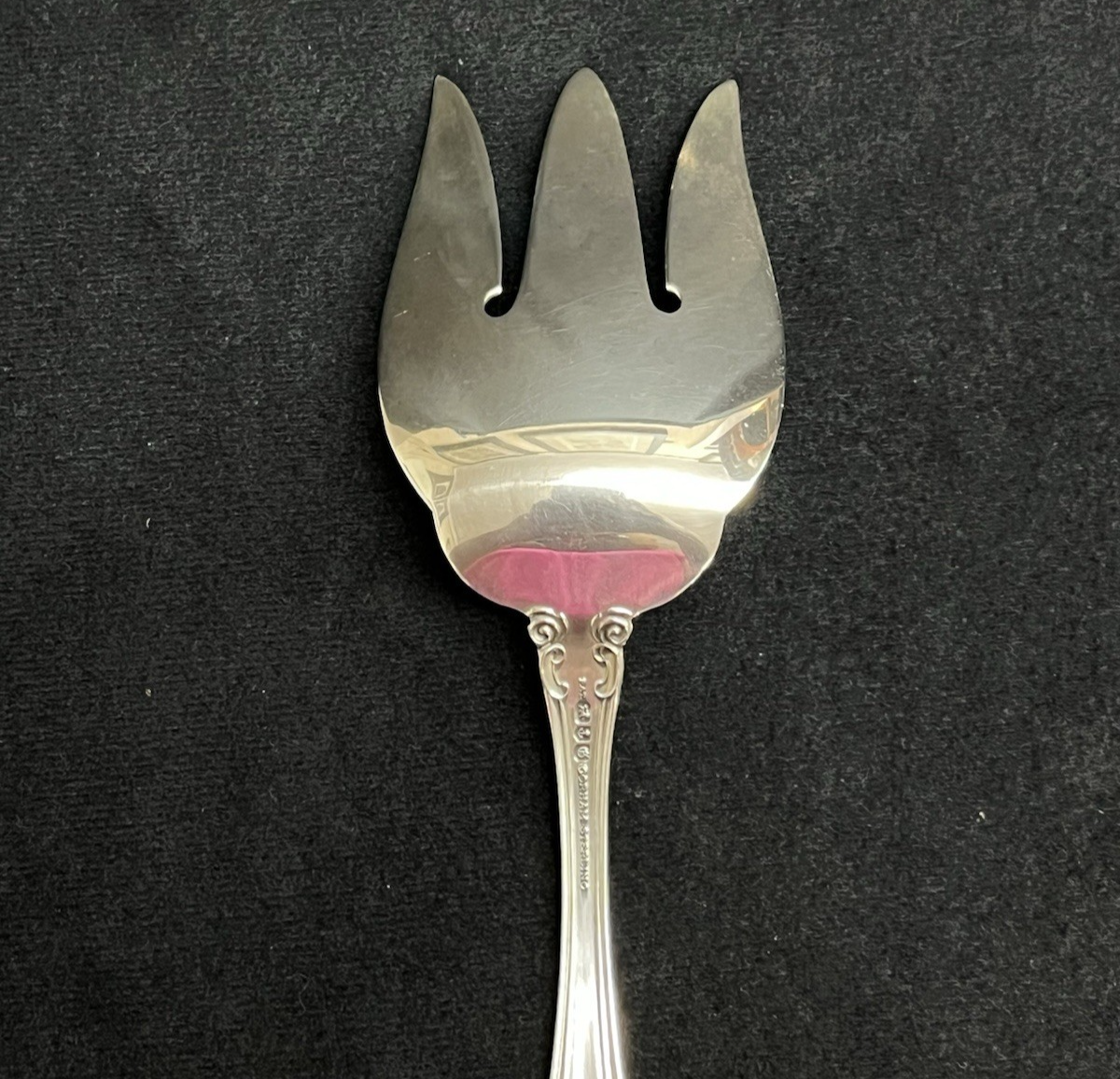 Melrose by Gorham 109.3g Sterling Silver Salad Serving Fork 8 7/8 in