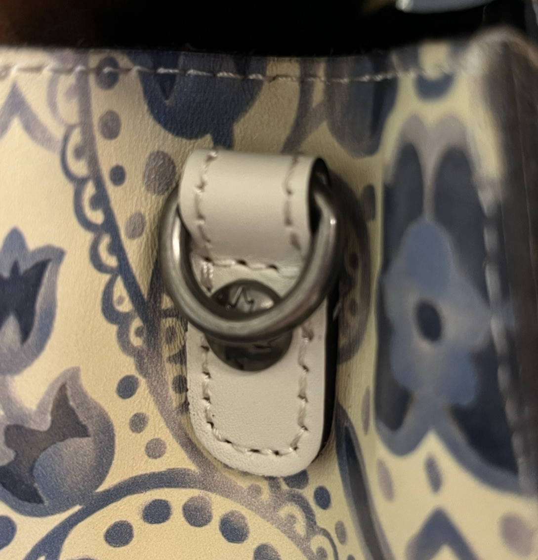 Patricia Nash Chauny Leather Crossbody Satchel Italian Folklore w/ Strap/Wallet