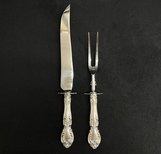 Melrose by Gorham Sterling Silver 2pc Large Roast Carving Set 13.5"/11 1/8"