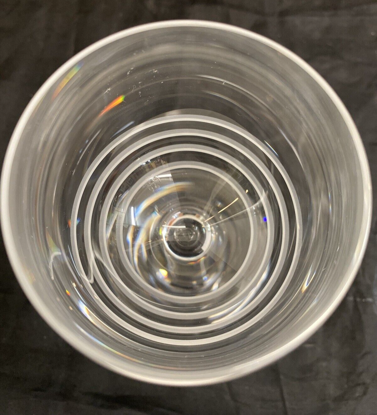 2x Hermès-Paris Fanfare Stemmed Wine Glass 6" & 6 1/4"