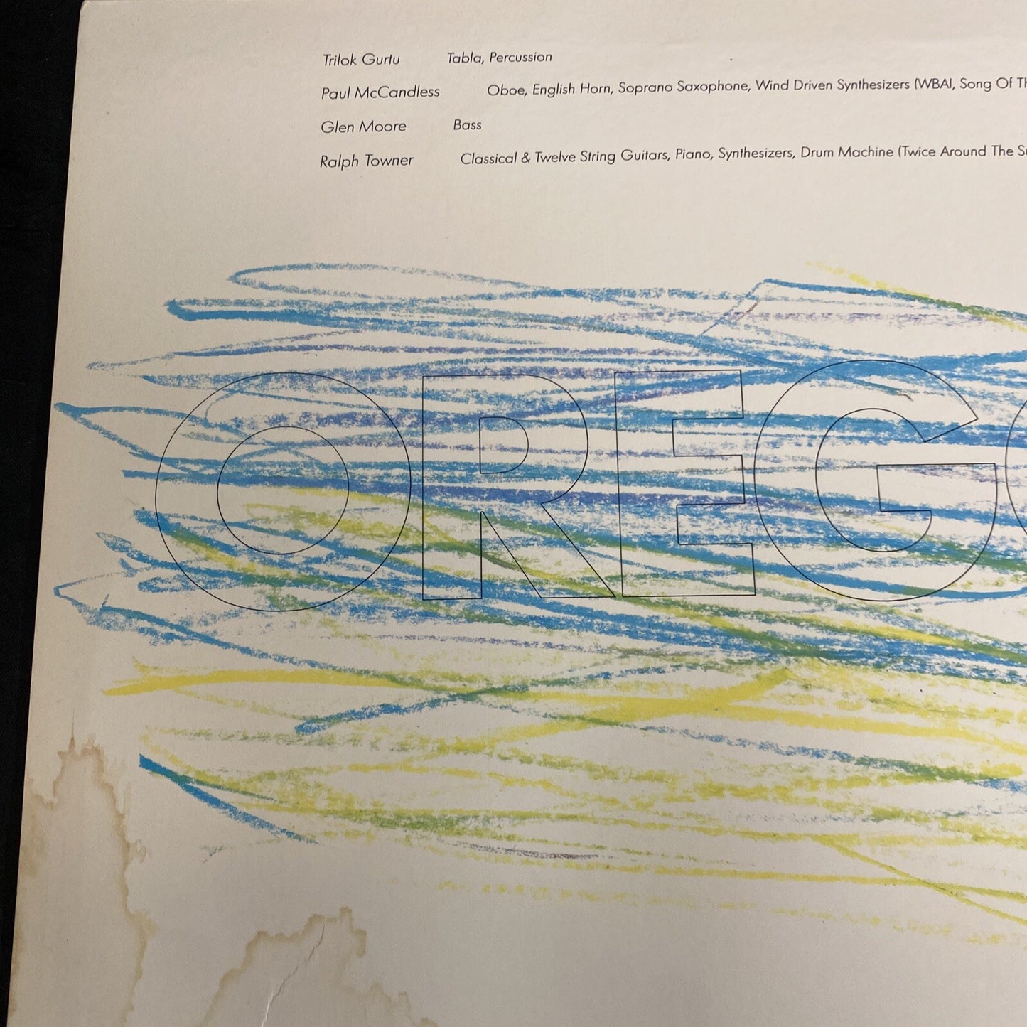 OREGON - ECOTOPIA ECM 833 120-1 Ralph Towner Glen Moore 1987 Germany NM/VG
