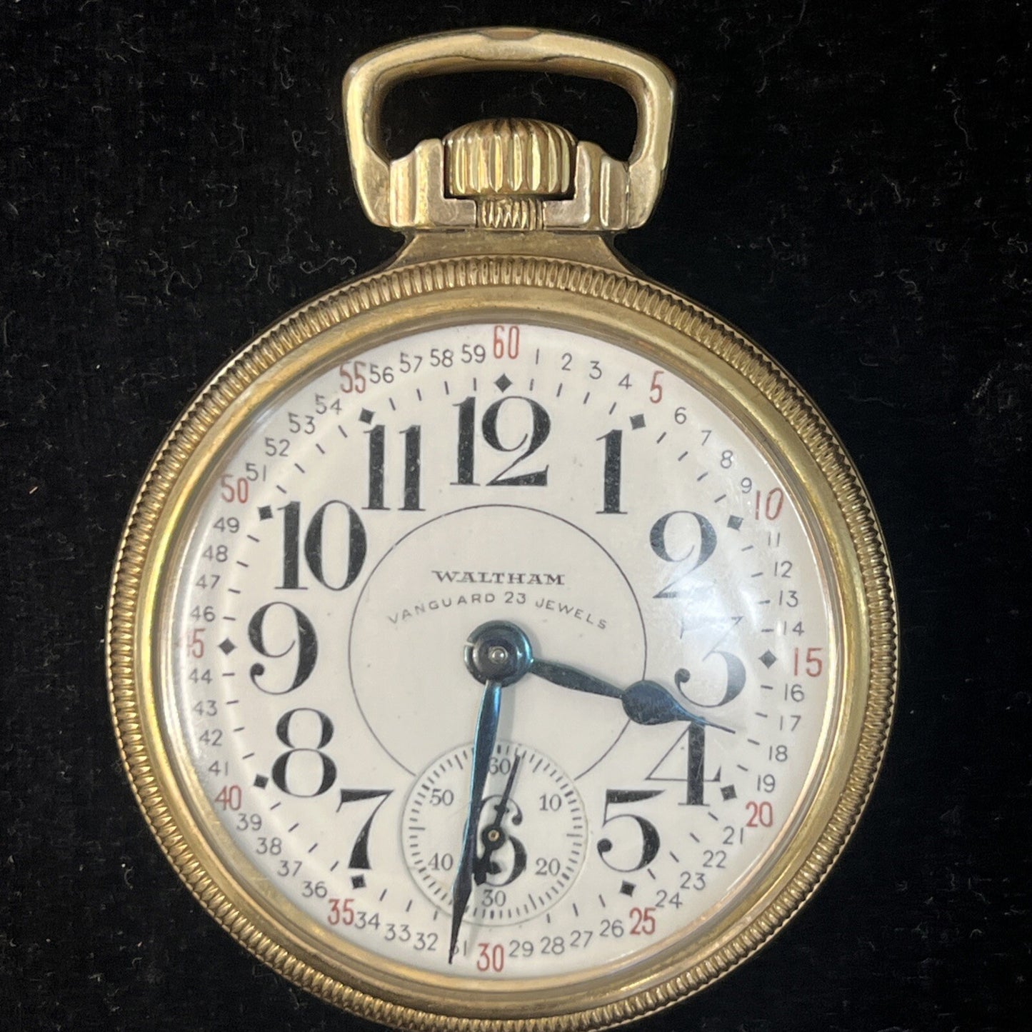 1936 Waltham Vanguard Fine 10k Gold Filled 23 Jewels Pocket Watch 16s 6 position