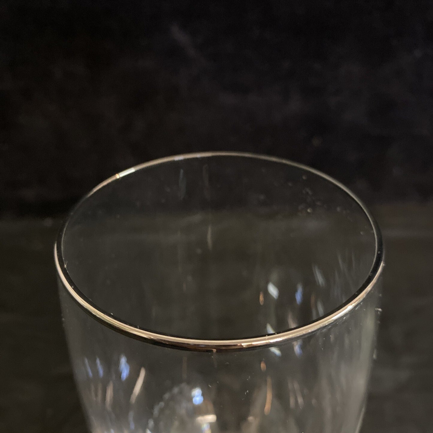 Seneca "Juliet" Platinum Trim 6 1/4" Iced Tea Glasses Set of 8