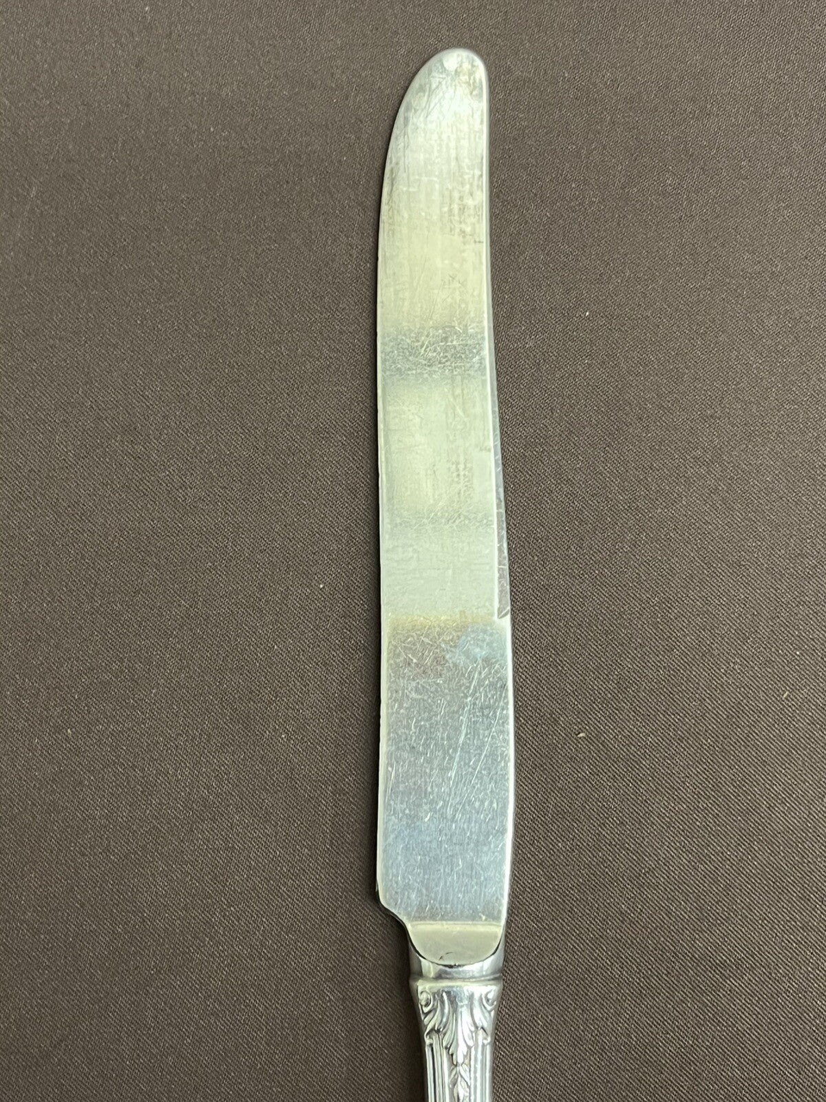 Rose Point by Wallace 60.5g Sterling Silver Dinner Knife 9”  NO MONO