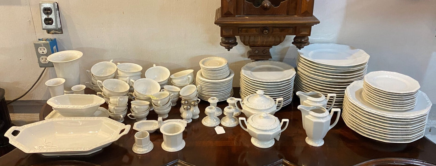 Rosenthal Maria White Classic Rose Footed Cup & Saucer Set 12 available