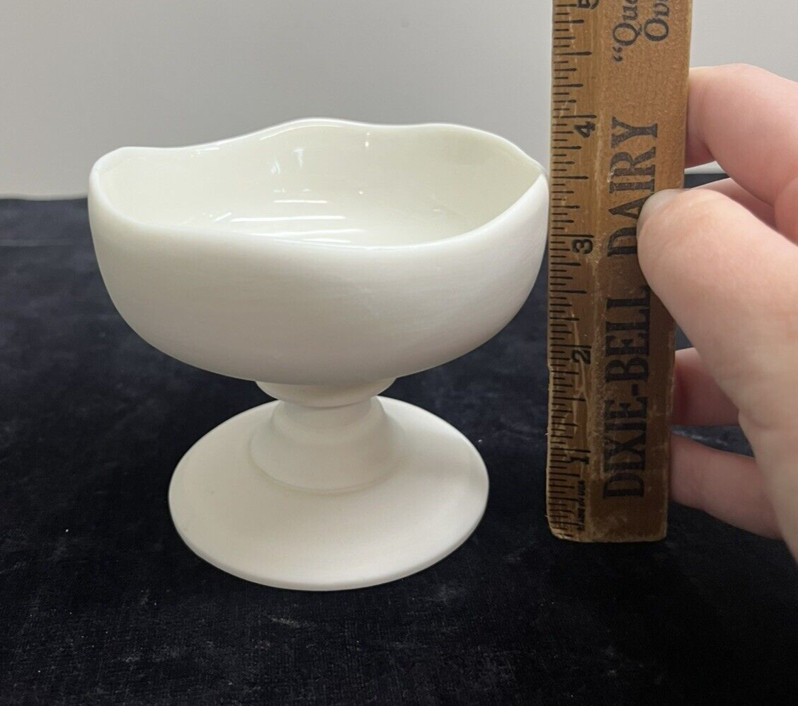 dbO Ware Raw Porcelain Pedestal Compote/Fruit Handmade in Peru 3.25 in