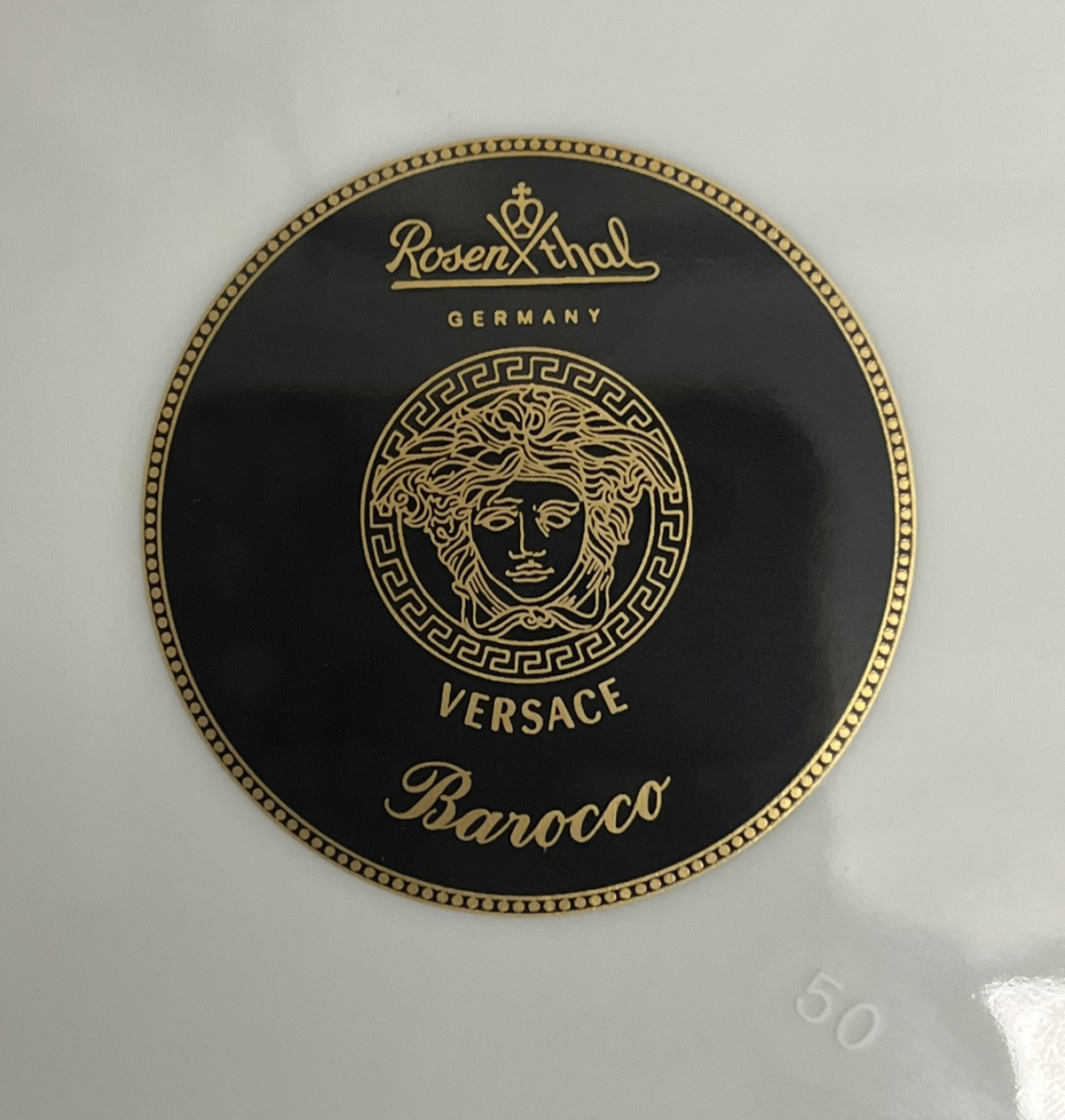 Rosenthal Versace Barocco Porcelain Salad Plates 8 7/8"