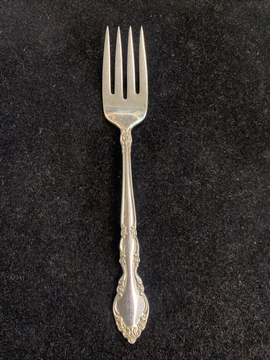 Sterling Heirloom Grandeur Pattern by Oneida 6 5/8" Salad Fork 4 Avail 37.3g ea