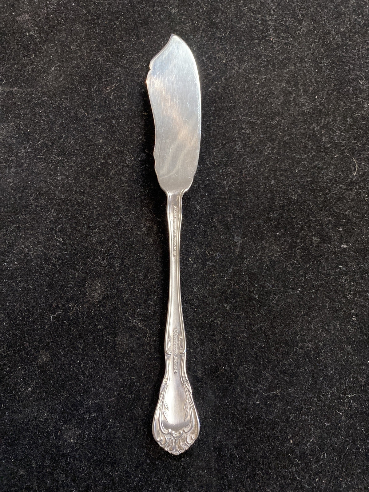 Alvin Sterling Silver 7 1/8" Chateau Rose Master Butter Spreader No Mono 34.7g