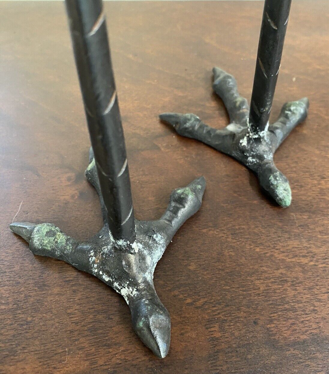 Antique Japanese Meiji Style Bronze Crane Bird Sculpture