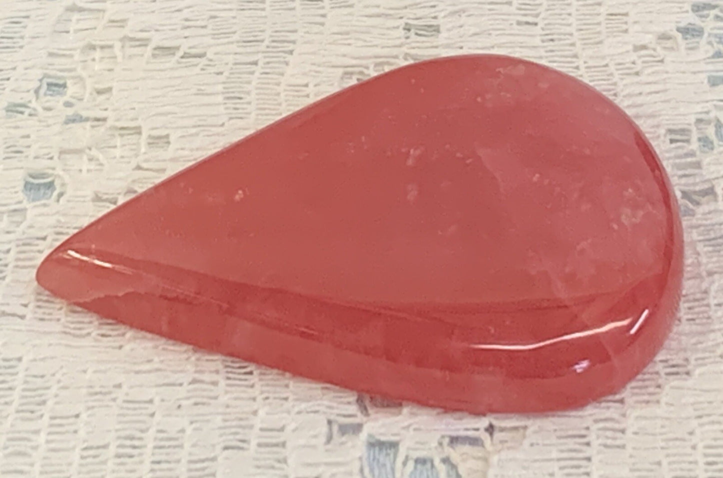 Natural Argentina Rhodochrosite Tear Drop Shape Loose Gemstone 202 Carats
