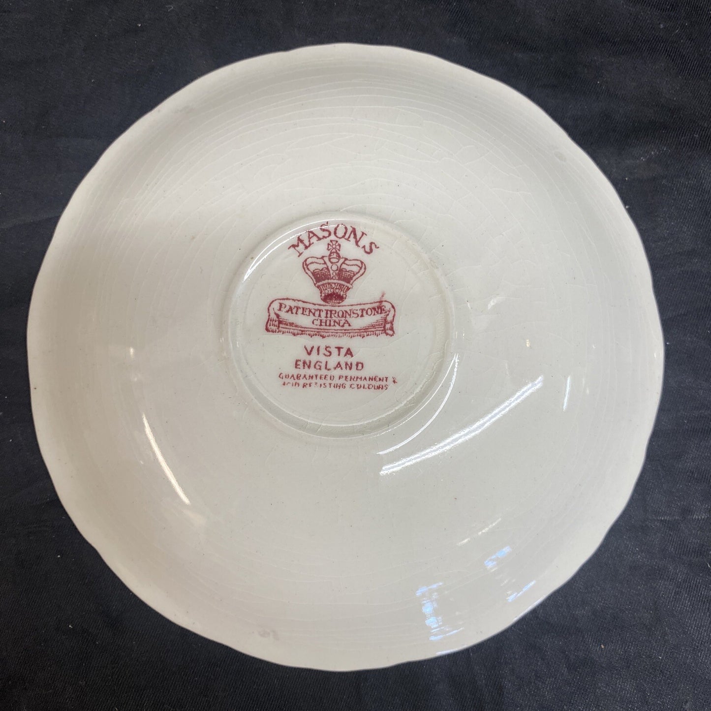 Mason's Vista Pink Flat Teacup & Saucer Set