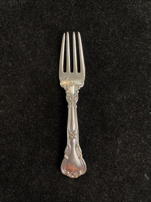 Gorham Sterling Chantilly 4 1/2" Baby Fork 24.66g 1895