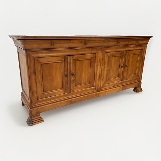 ANTIQUE PERIOD FRENCH LOUIS PHILIPPE FRUITWOOD SIDEBOARD ENFILADE BUFFET