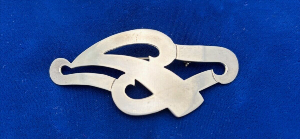 Mexico Sterling Silver 925 Abstract Brooch Taxco