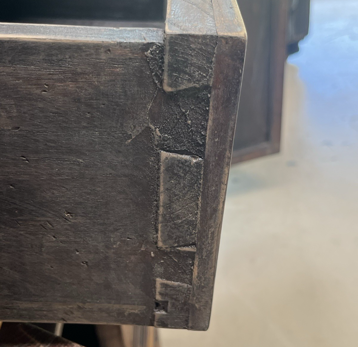 RUSTIC ITALIAN RENAISSANCE STYLE CARVED WALNUT TWO-DOOR CHEST SIDEBOARD CREDENZA