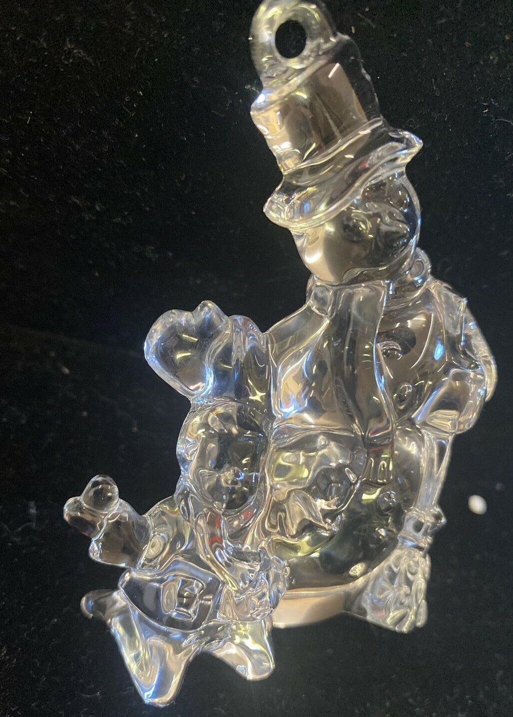 Waterford Crystal 2007 Christmas Wonders  JOLLY SNOWMAN ~ Ornament 142739