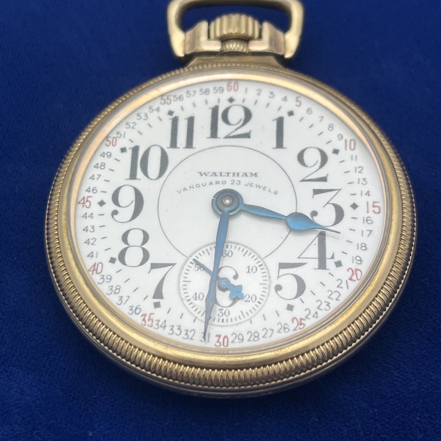 1936 Waltham Vanguard Fine 10k Gold Filled 23 Jewels Pocket Watch 16s 6 position