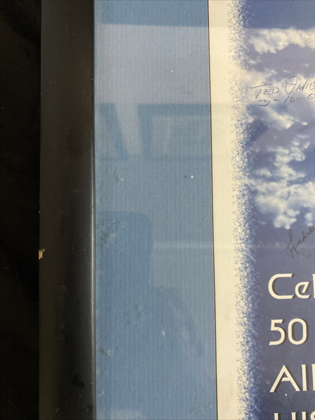 Signed Tuskegee Airman Celebrating 50 Years of Airforce History Print 1947-97