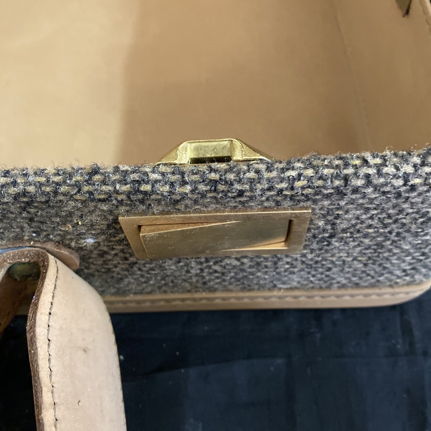 VTG HARTMANN Luggage 4400 BRIEFCASE Combination Tweed Leather