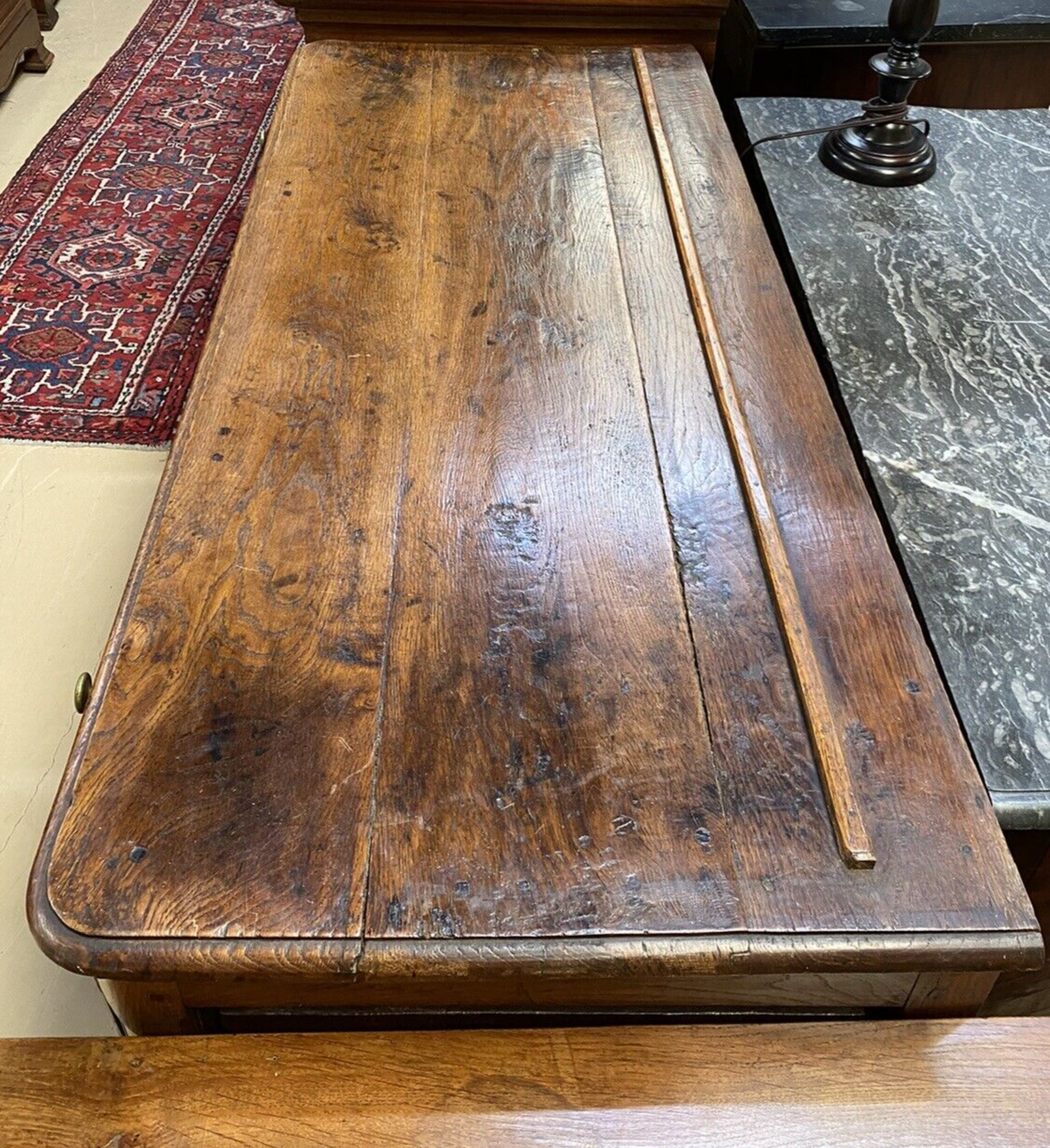 Antique French Oak Provincial Louis XV Carved Commode Chest Sideboard