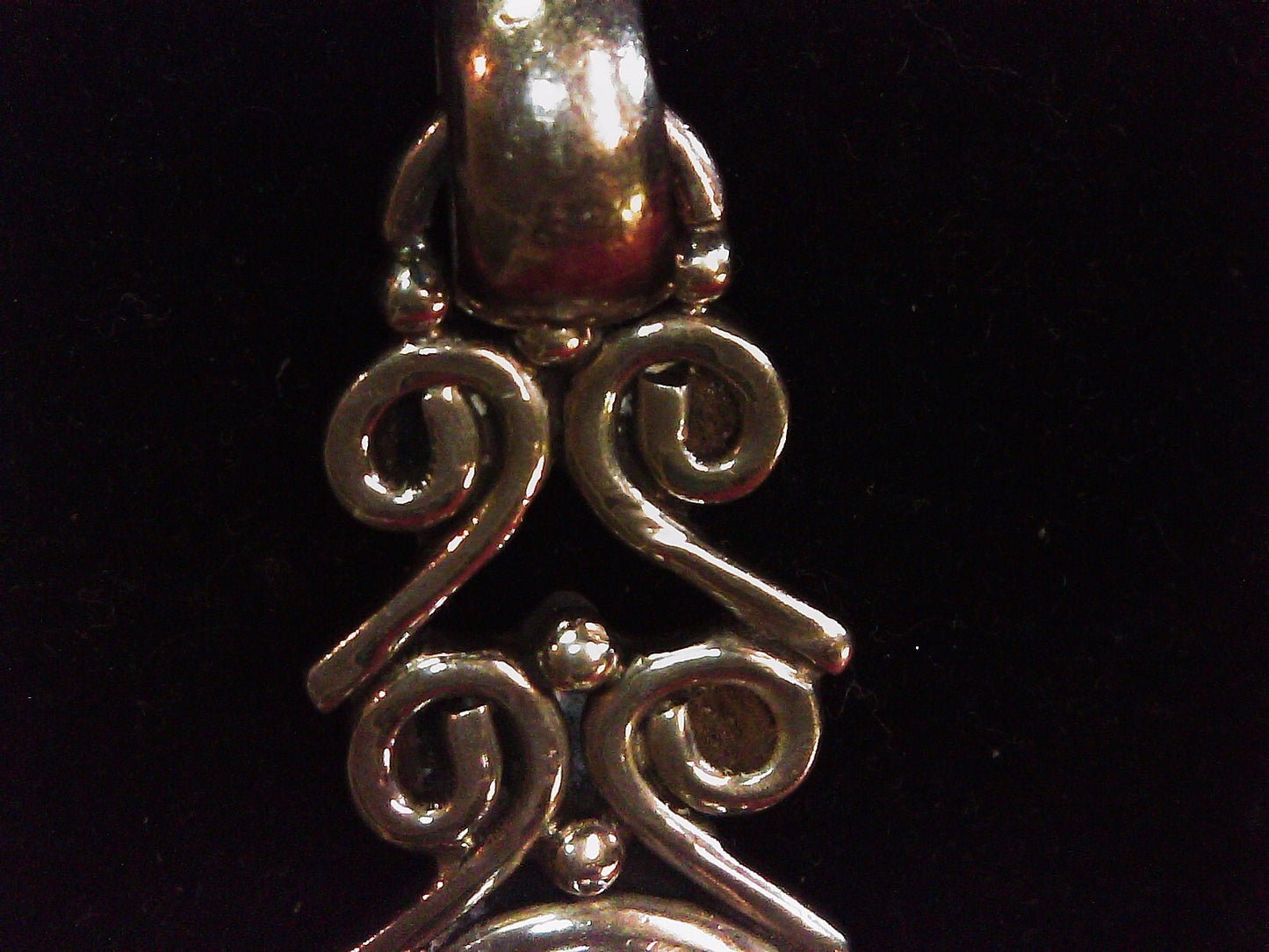 925 Sterling Silver & Freeform Agate Pendant 20.4g