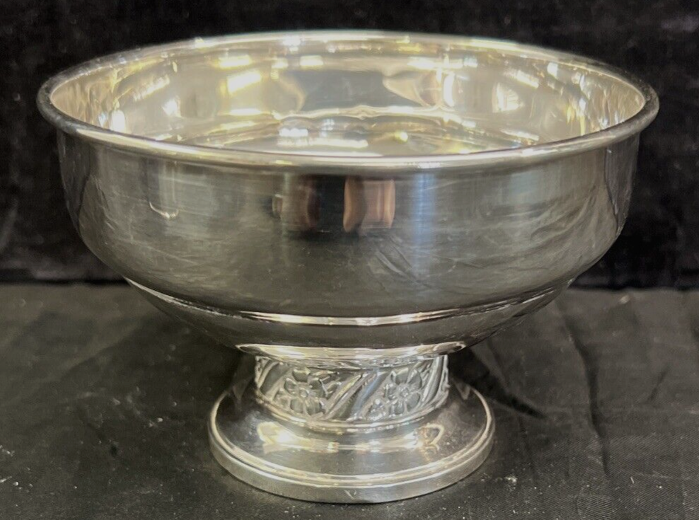 Mueck Carey Co #565  Floret Sterling Silver Footed Open Sugar Dish ,130g