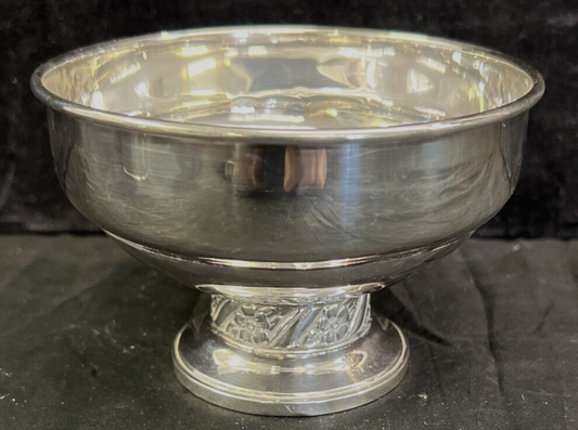 Mueck Carey Co #565  Floret Sterling Silver Footed Open Sugar Dish ,130g