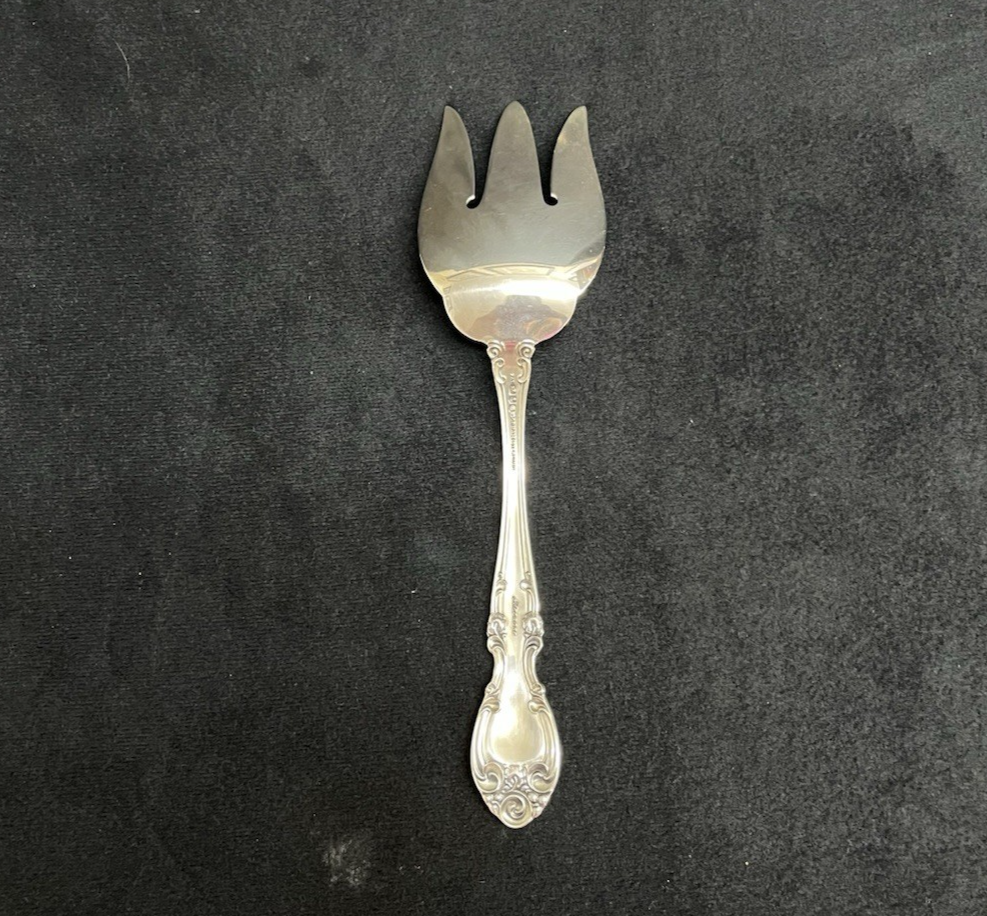 Melrose by Gorham 109.3g Sterling Silver Salad Serving Fork 8 7/8 in