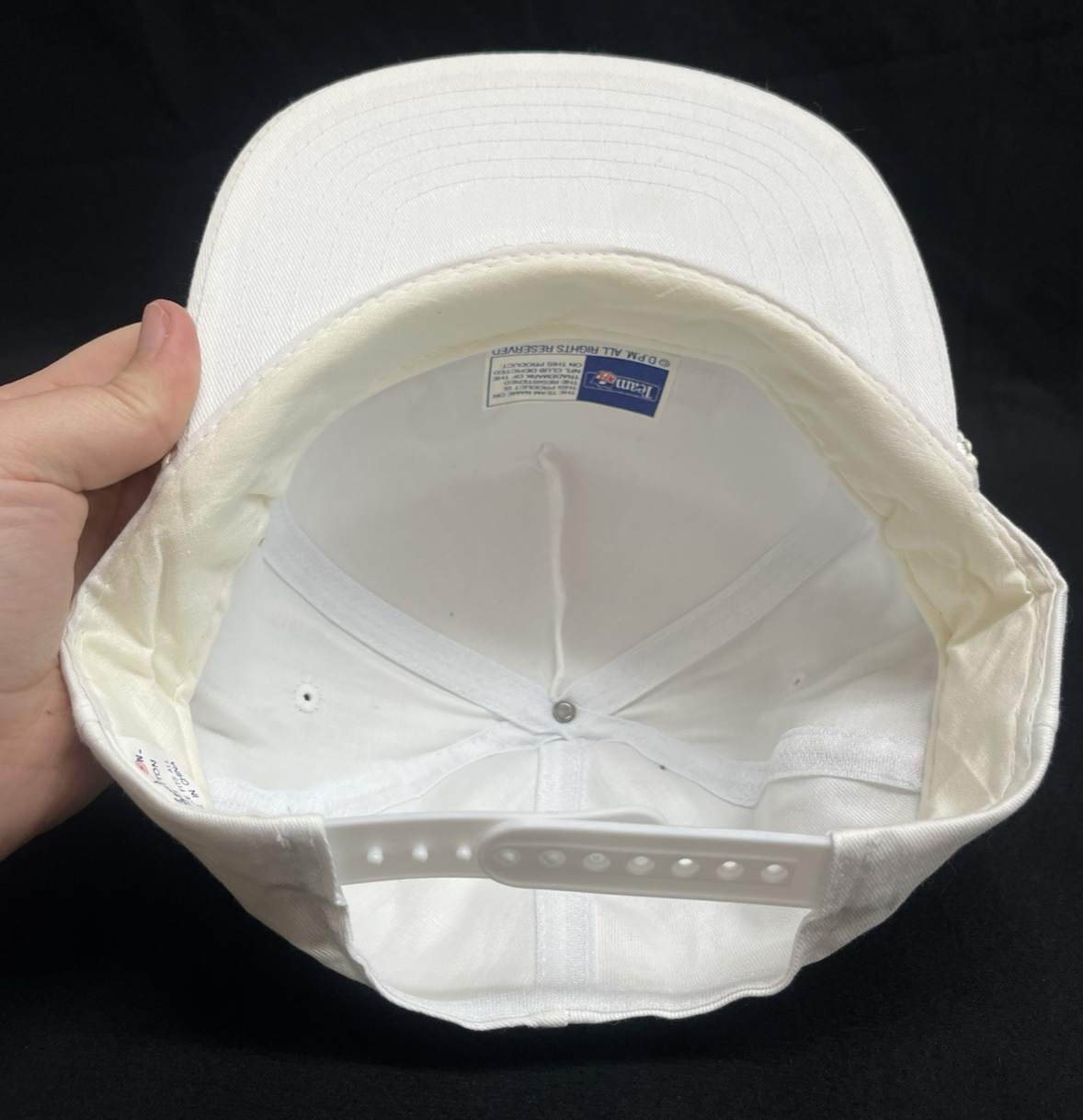 Vtg 100% Cotton NFL Washington Redskins Adjustable Snapback Canvas Hat