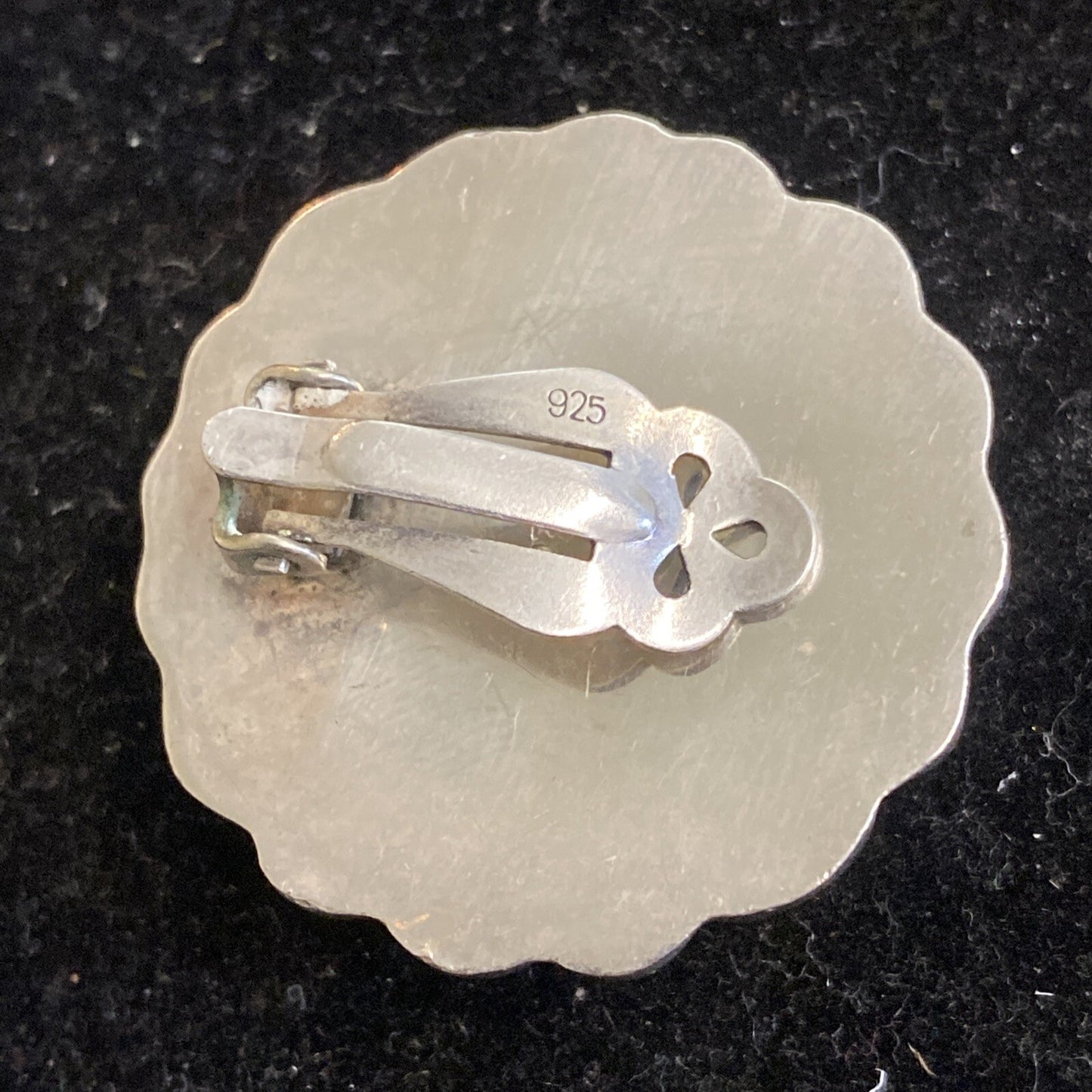 Pair of Sterling Silver 925 Clip On Earrings 16.4g