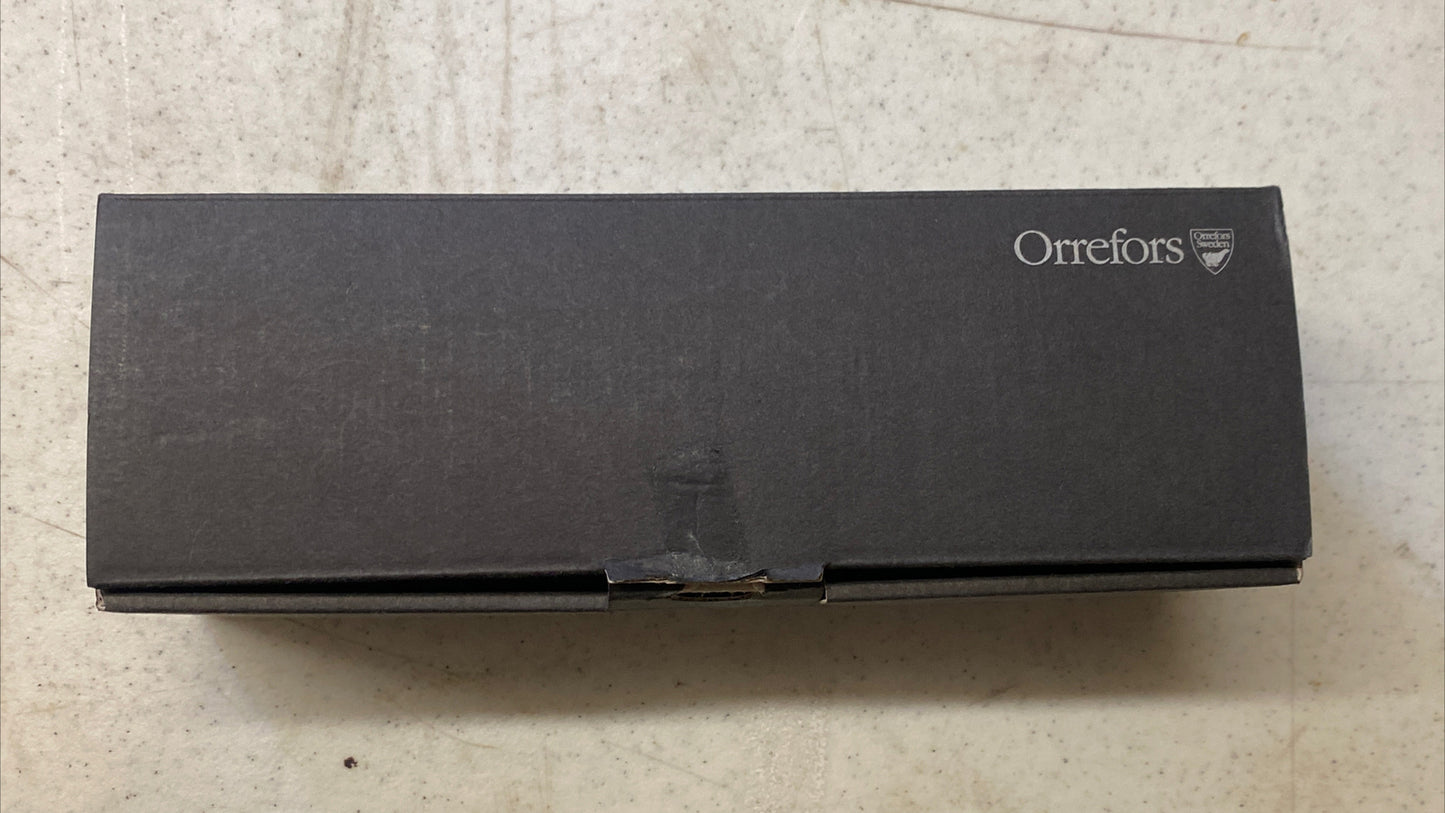 Orrefors Nobel Water Goblet Beer Wine Glass Gunnar Cyrén NIB