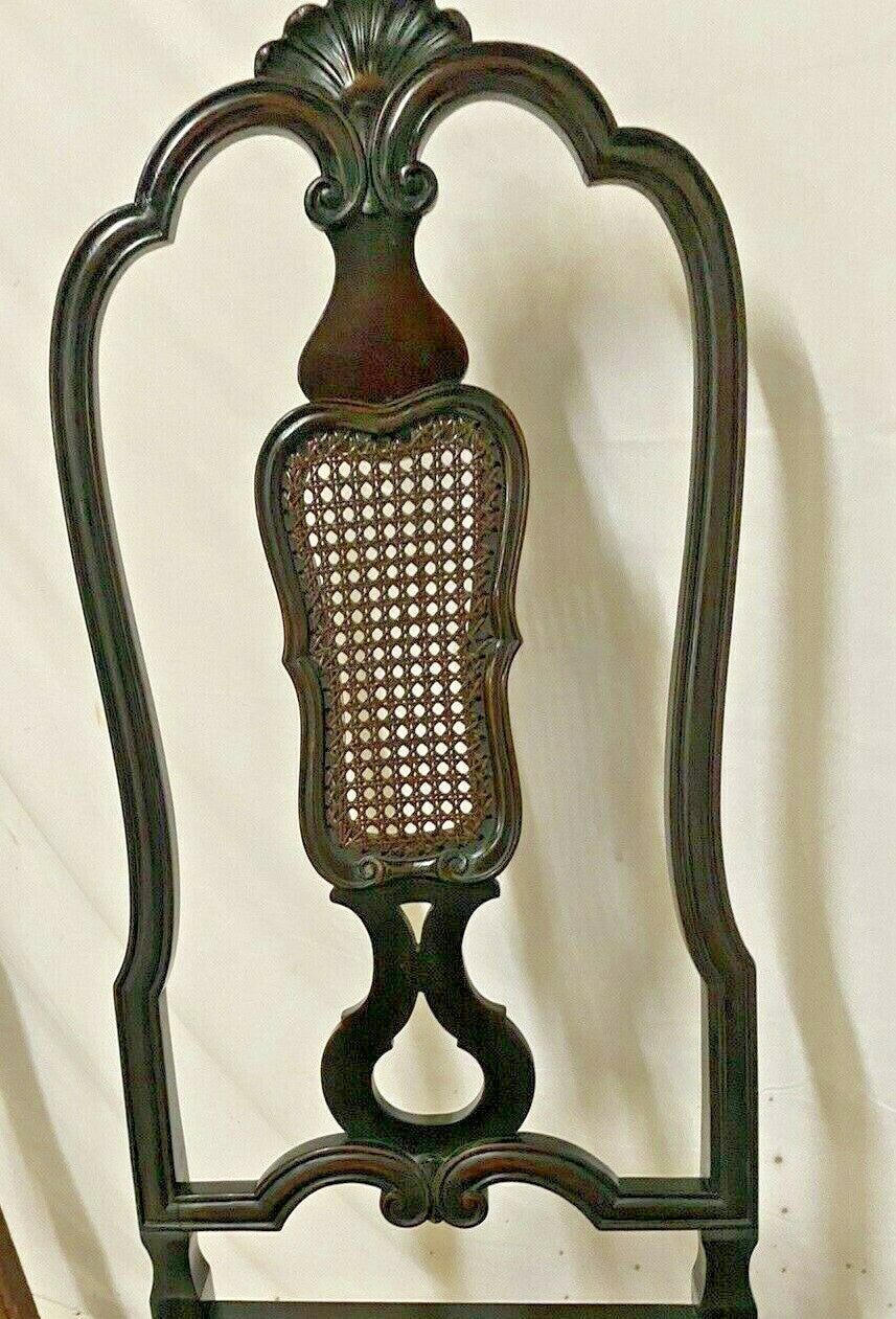 PAIR OF DUTCH BAROQUE-STYLE TALL BACK SIDE CHAIRS