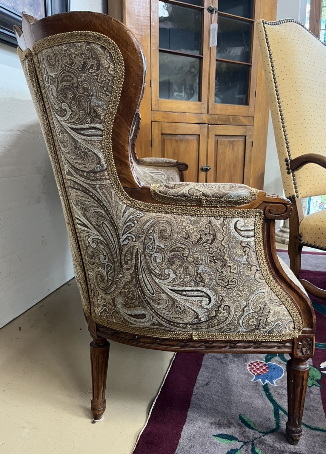 Antique French Walnut Louis XVI Settee Sofa Couch Love seat