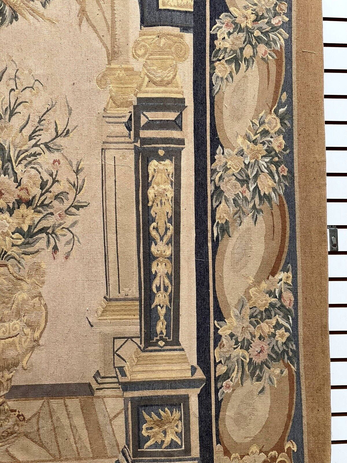 20th Century Aubusson Tapestry Wall Hanging  Hand Tied 9 ft x 6 ft