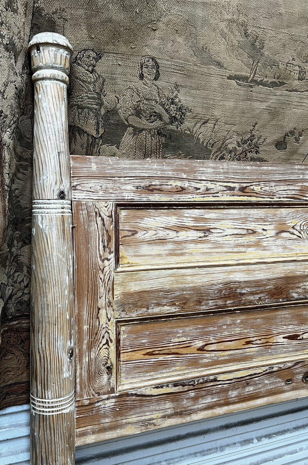 King Antique Handmade 4 Poster Bed from Alabama 4 Antebellum Porch Posts & Doors