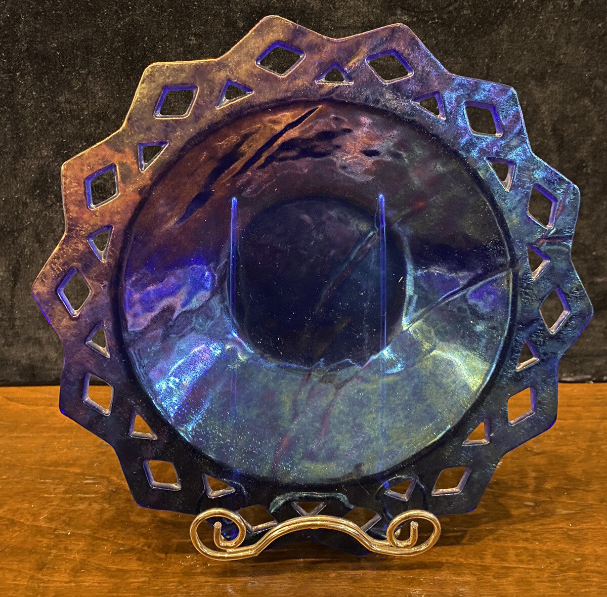 JL Camp Sun Shaped Iridescent Blue Plate & Bowl Set of 11 Bergdorf Goodman