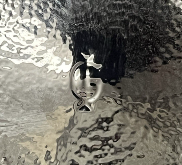 Vintage Imperial Glass Iridescent Everglade Sunset Ruby Red Creamer & Sugar