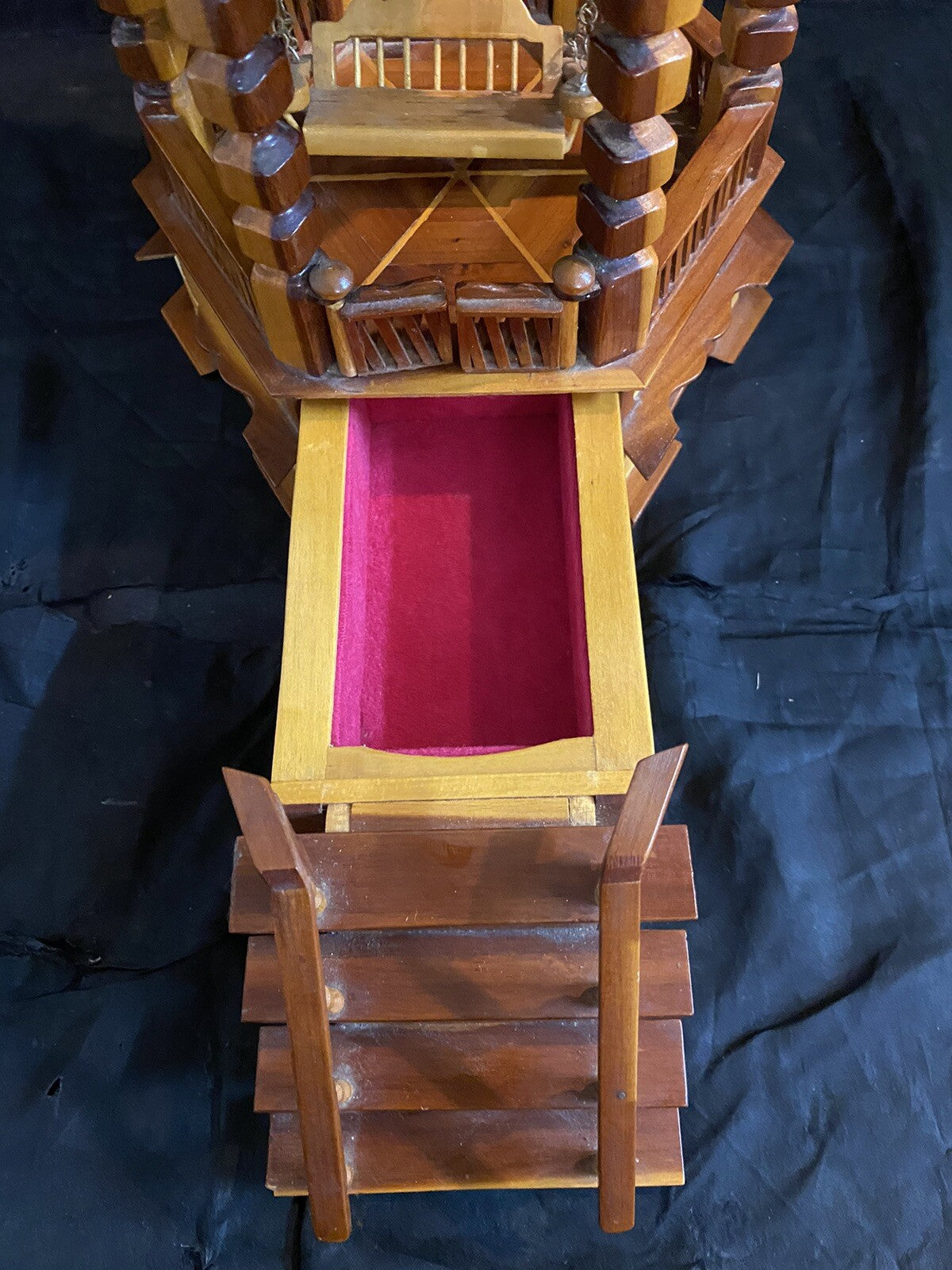 Handmade Wooden Gazebo Jewelry Box