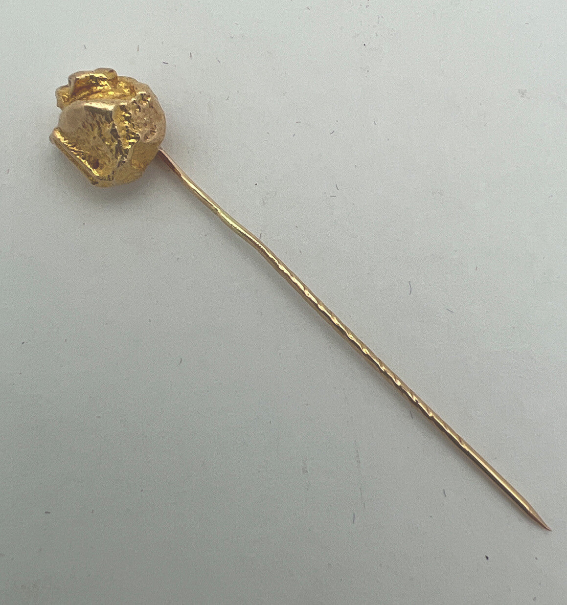 14 Karat Yellow Gold Björn Weckström Nugget Stickpin 1986 Lapponia Finland
