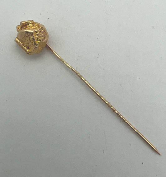 14 Karat Yellow Gold Björn Weckström Nugget Stickpin 1986 Lapponia Finland