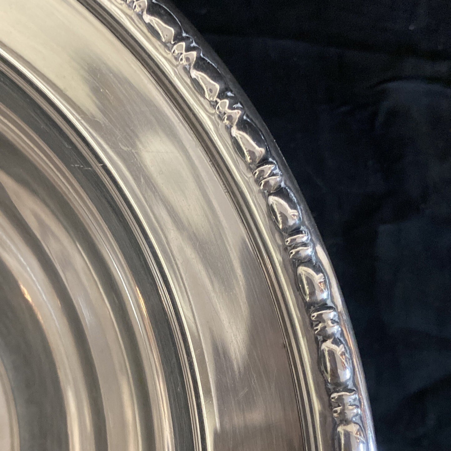 390g Watson Sterling Bowl 10 3/4" dia x H 2.5" Antique 1920's Art Deco