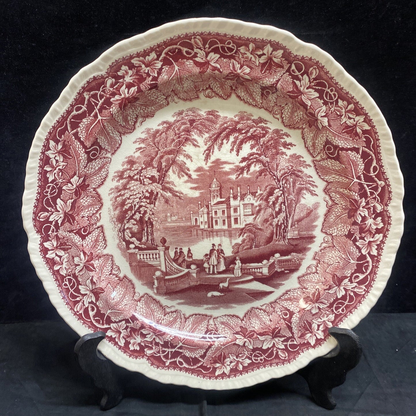 Mason's Vista Pink Round 14" Chop Plate Serving Platter