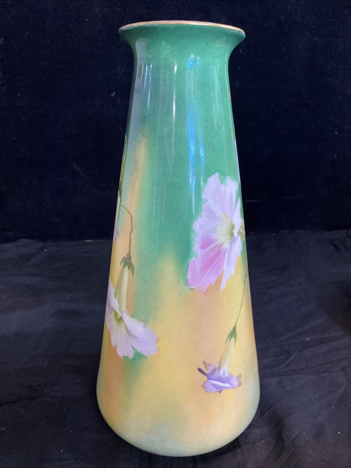 Antique Habsburg Vienna Handpainted Porcelain Vase  Signed  T. Valle
