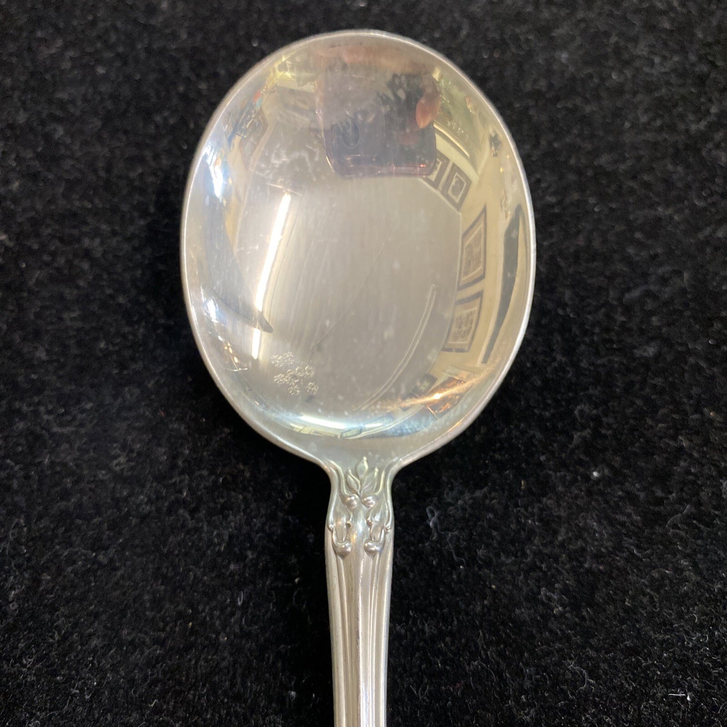 1x Alvin Sterling Silver "Chateau Rose" Soup Spoon  6 1/4" No Mono 12 available